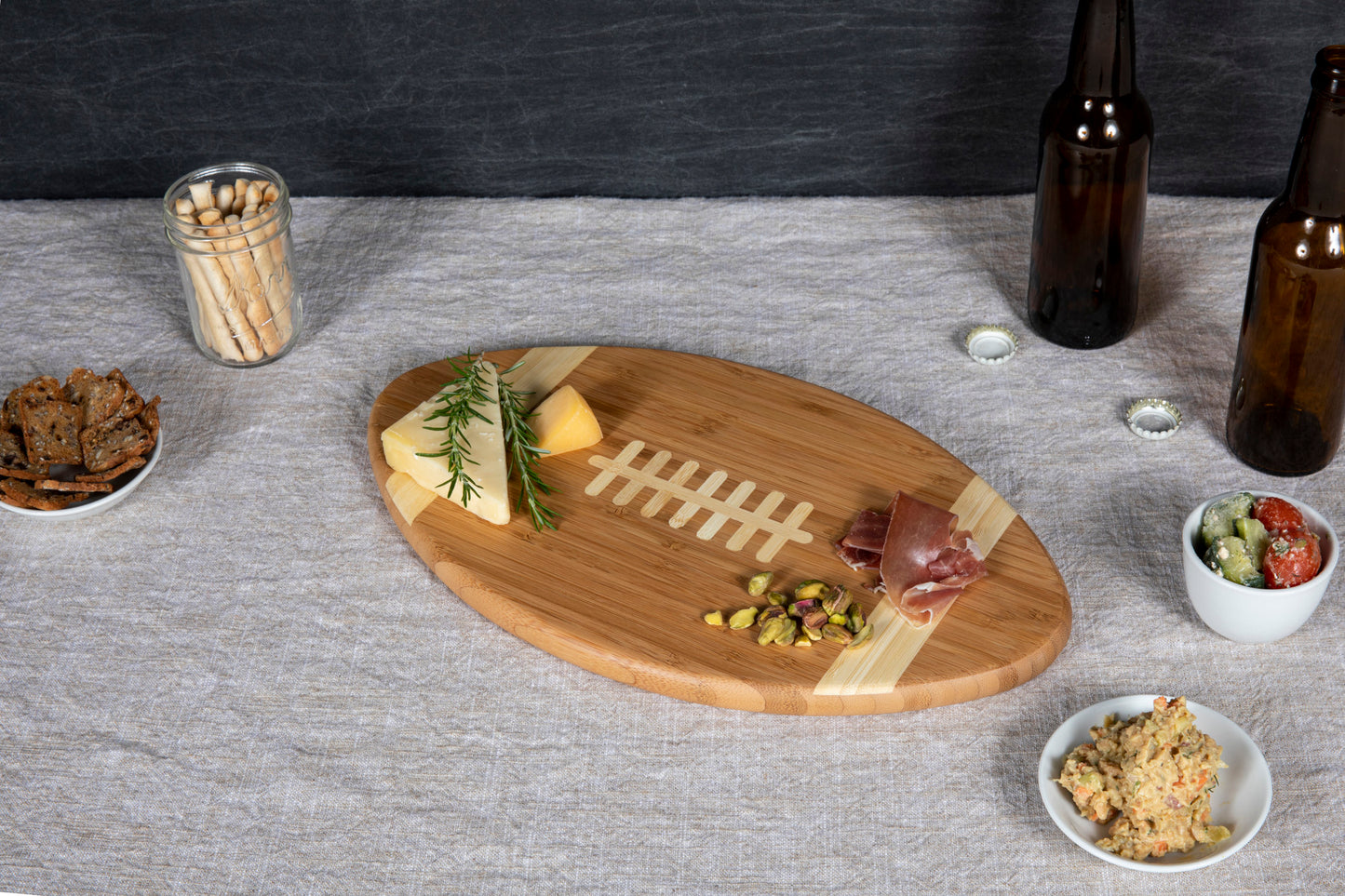 Touchdown! Cutting Board with Gourmet Gift Pack