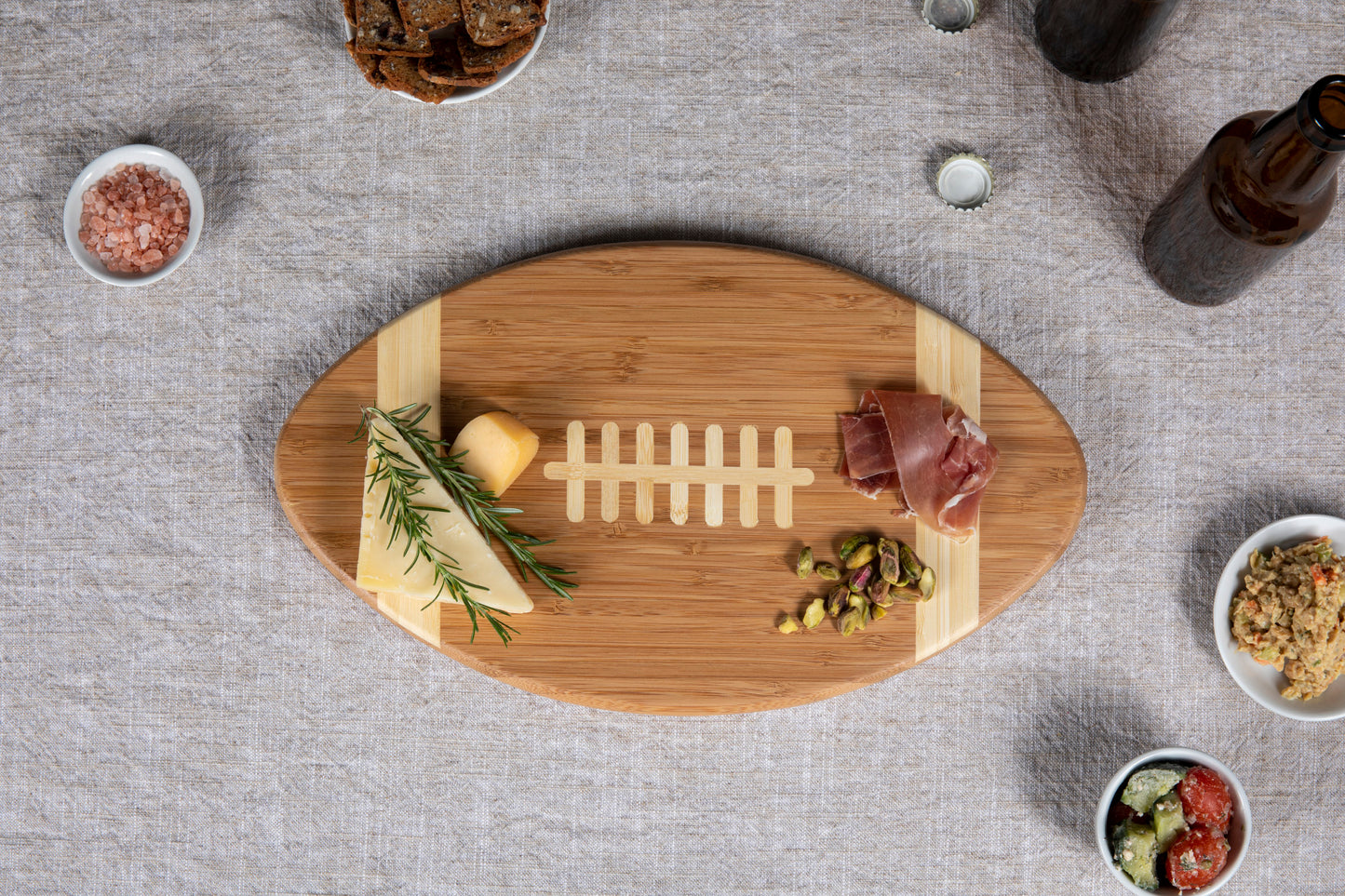 Touchdown! Cutting Board with Gourmet Gift Pack