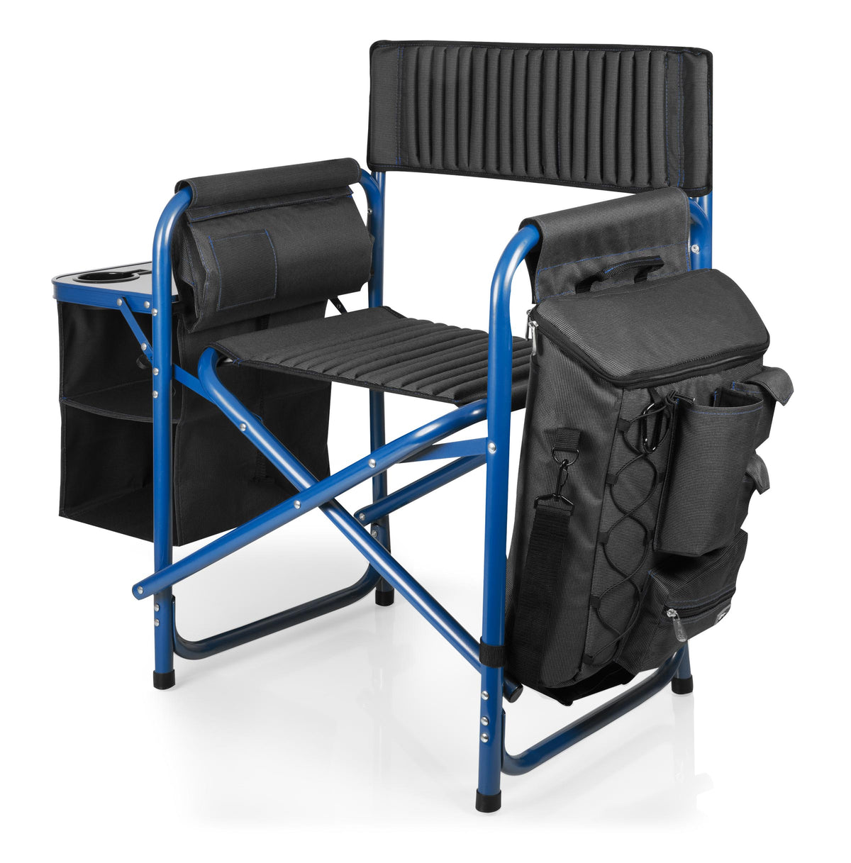 Fusion Camping Chair - Dark Gray with Blue Accents