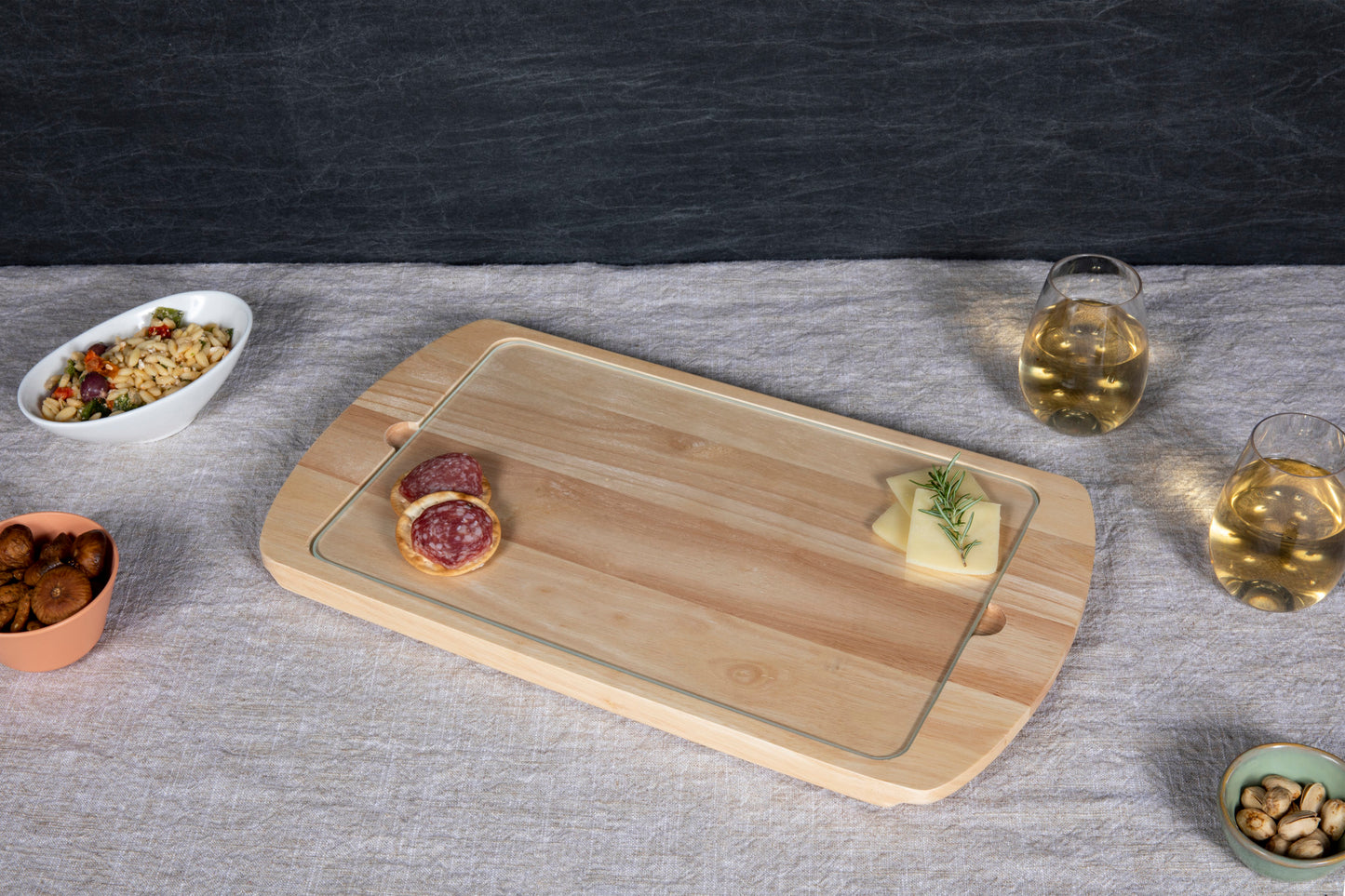 Billboard Glass Top Serving Tray