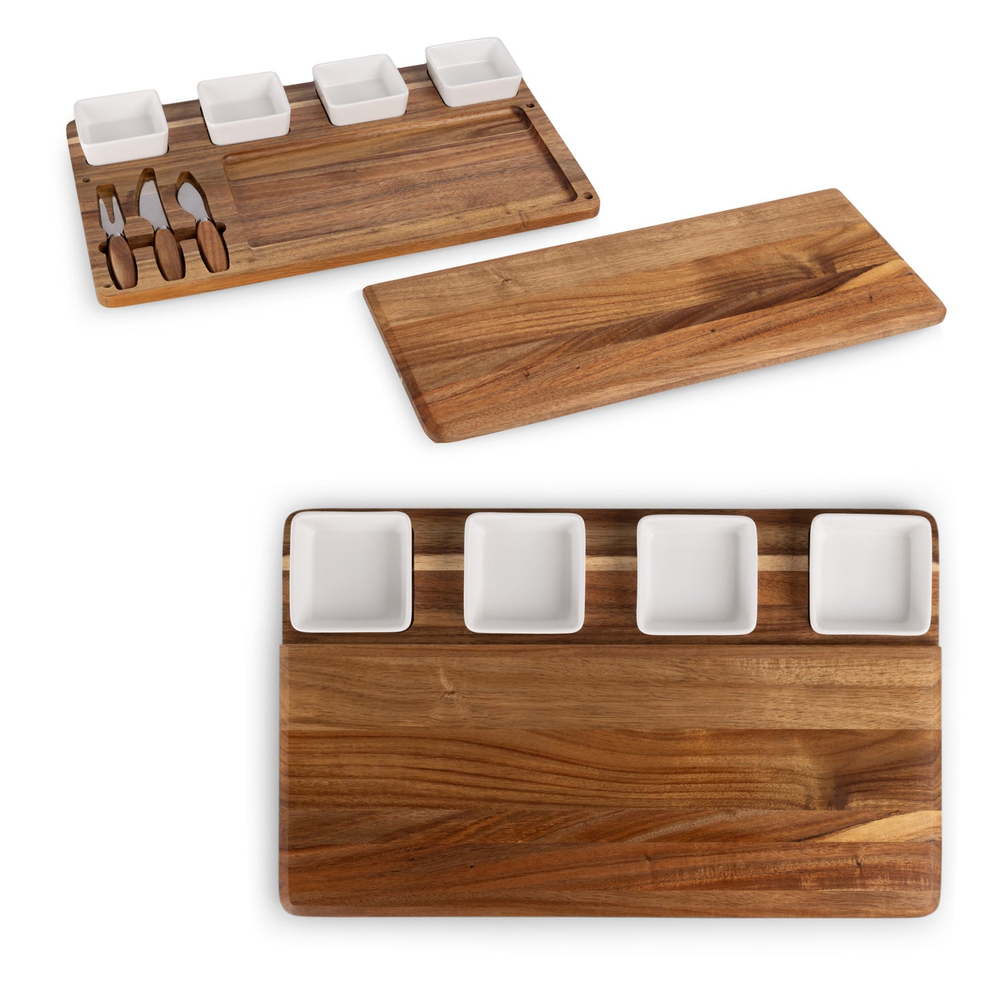 Picada Tapas & Cheese Board Set with Dip Bowls