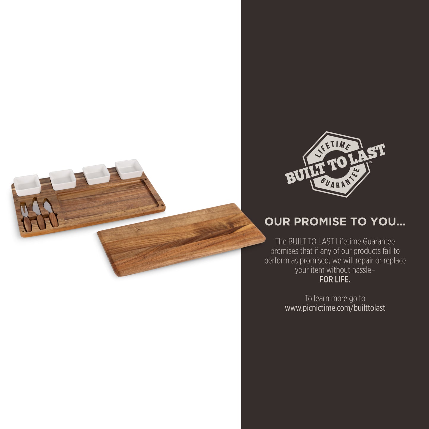 Picada Tapas & Cheese Board Set with Dip Bowls