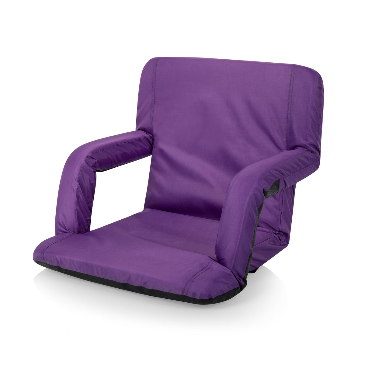 Ventura Portable Reclining Stadium Seat with Backpack Straps - Purple