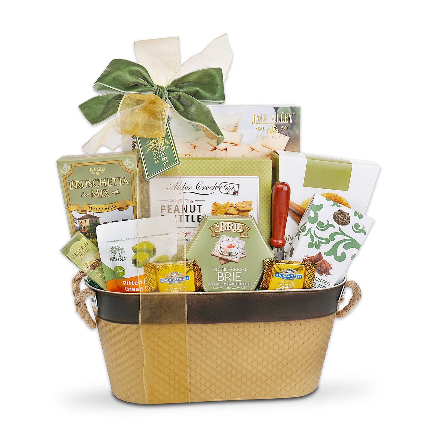 Tasteful Gourmet Gift Basket with Artisan Snacks, Chocolates and Savory Treats
