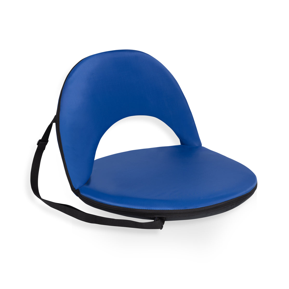 Portable Reclining Stadium Seat with 6 Adjustable Positions by Oniva - Navy Blue