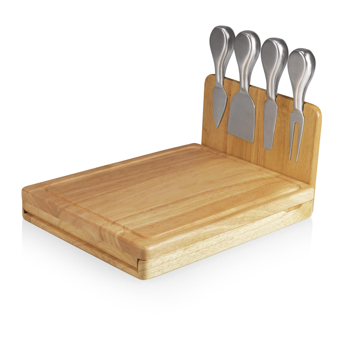 Asiago Parawood Cheese Board & Tool Set | Magnetic Fold-Open Design