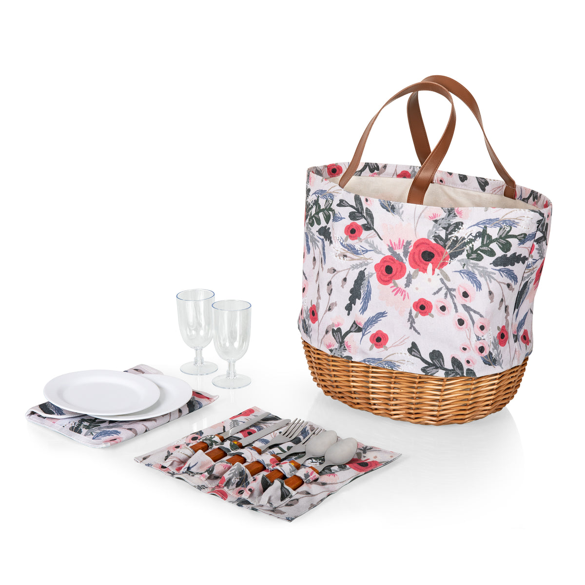 Promenade Picnic Basket - Floral Pattern