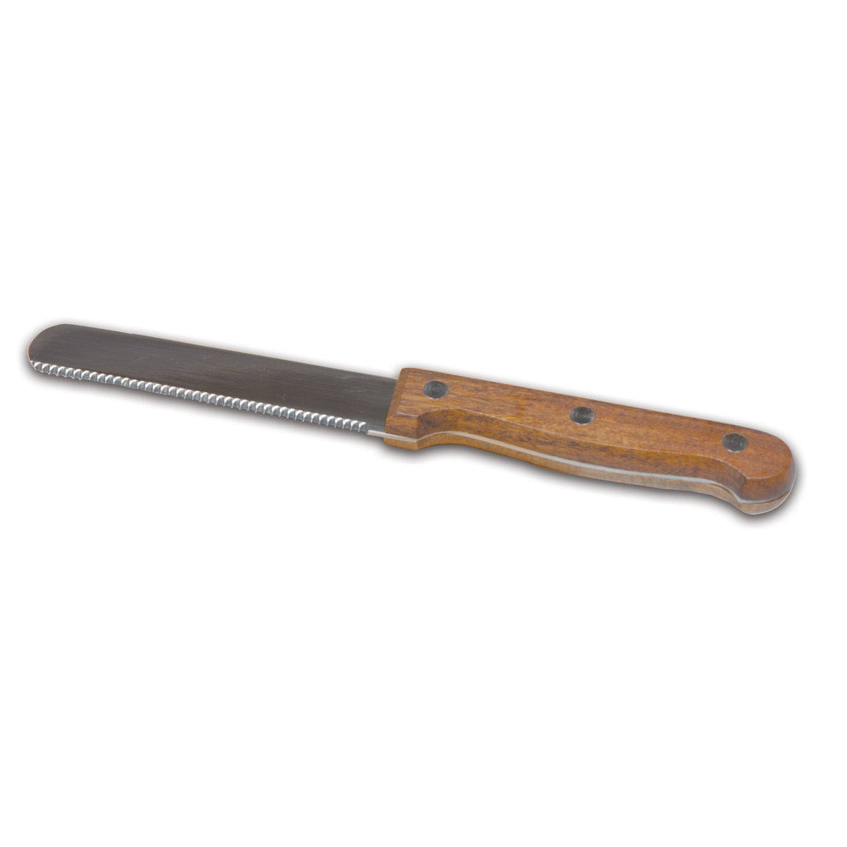 Stainless Steel Cheese Knife with Acacia Wood Handle & Steel Rivets
