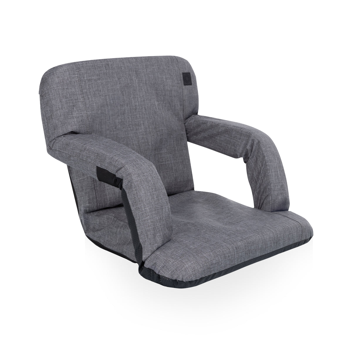 Ventura Portable Reclining Stadium Seat with Backpack Straps - Heathered Gray