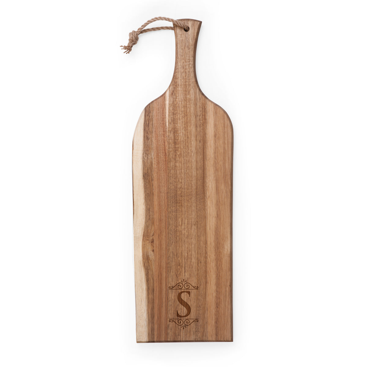 The Artisan Acacia Charcuterie Board 24" | Live Edge Serving Plank - Acacia Wood (892-00-512-193-98)