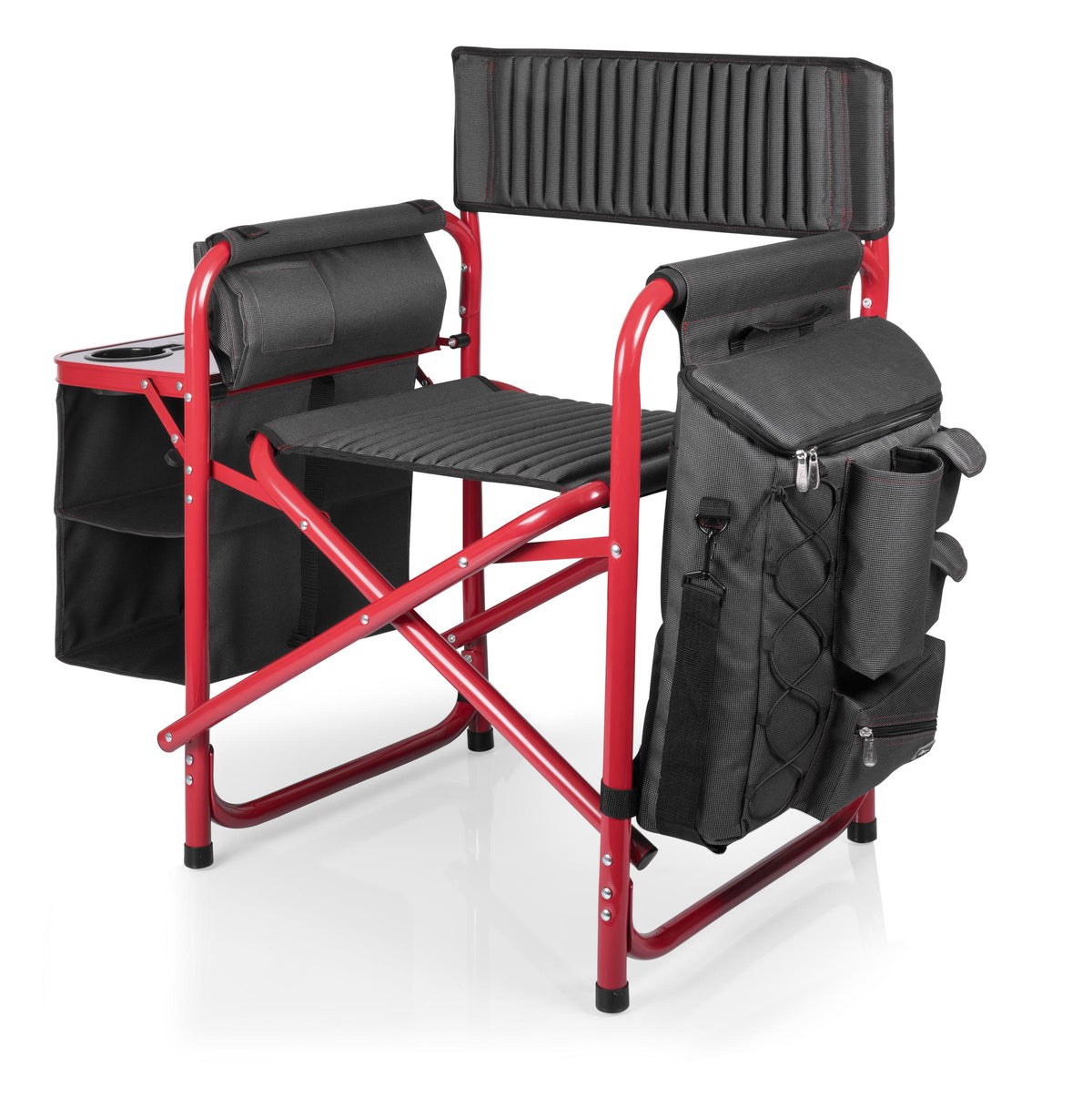 Fusion Camping Chair - Dark Gray with Red Accents
