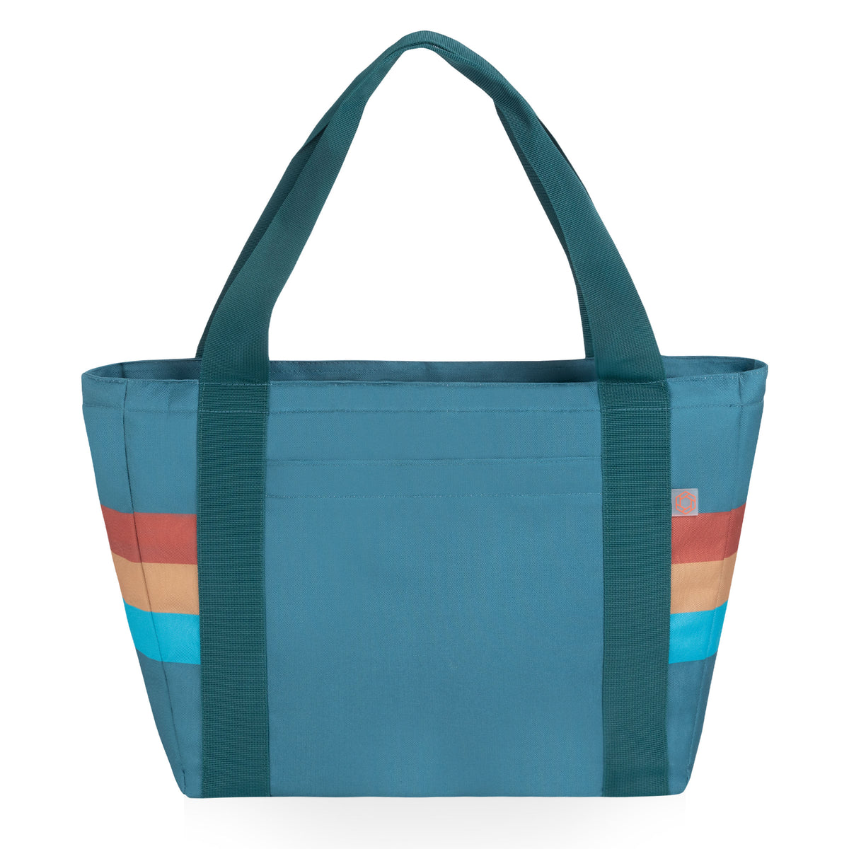 Topanga 2.0 Cooler Tote Bag - Teal Stripe