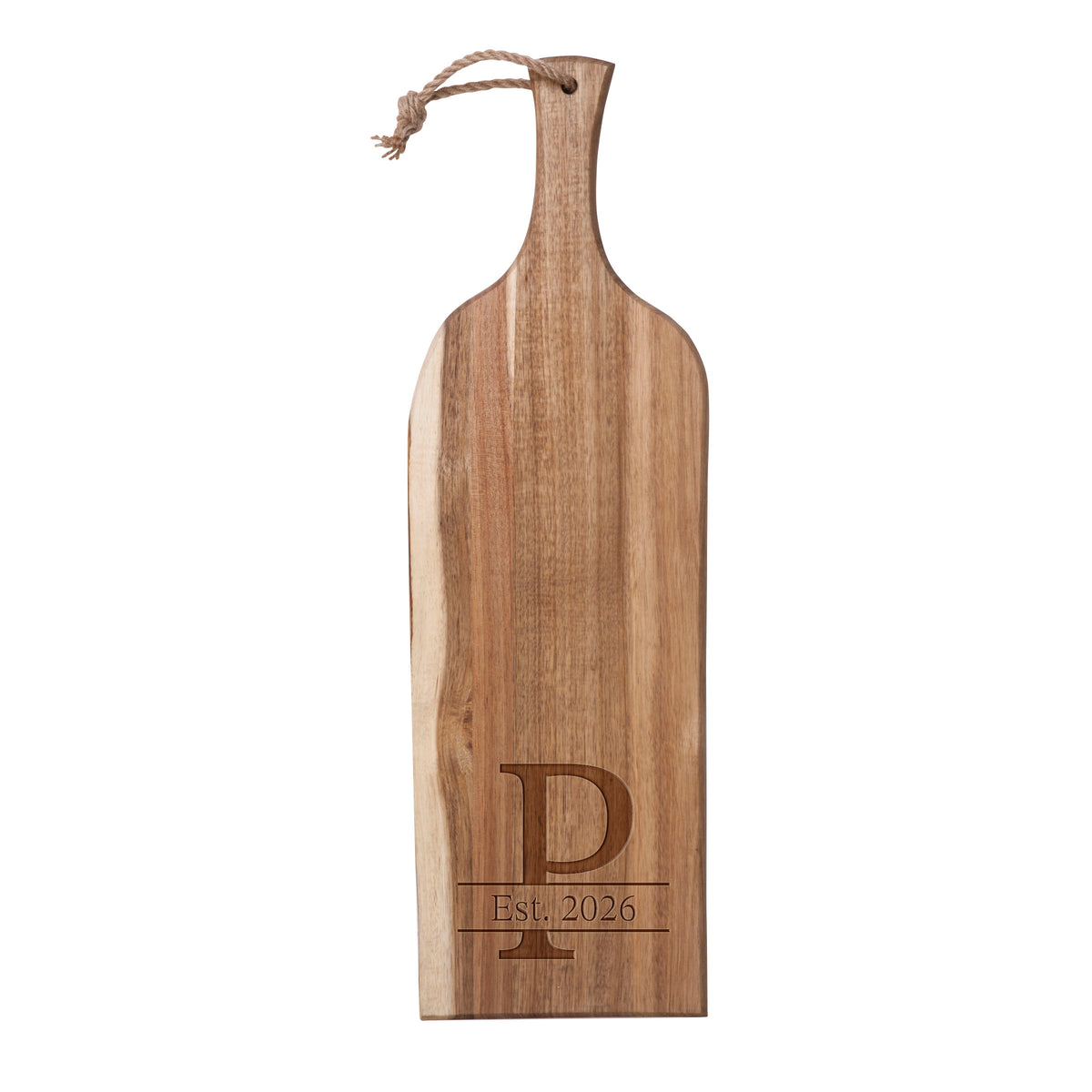 The Artisan Acacia Charcuterie Board 24" | Live Edge Serving Plank - Acacia Wood (892-00-512-463-98)