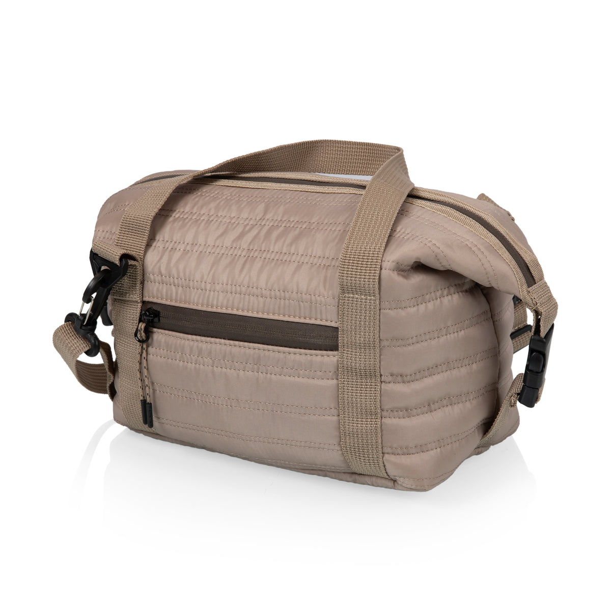 Midday Quilted Washable Insulated Lunch Bag - Shale Brown