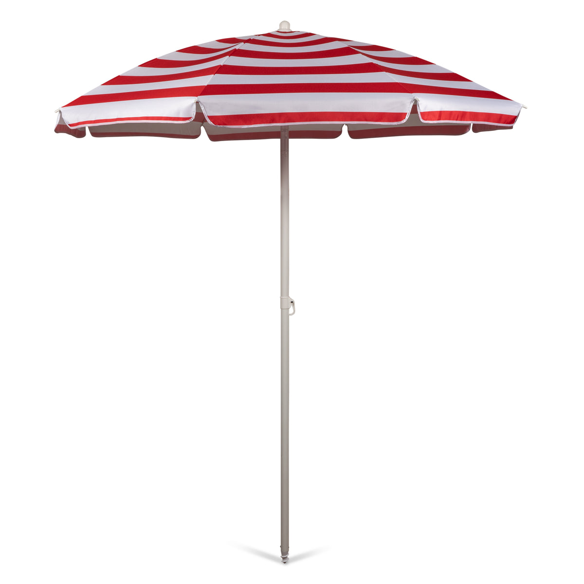 5.5 Ft. Portable Beach Umbrella - Red Cabana Stripe