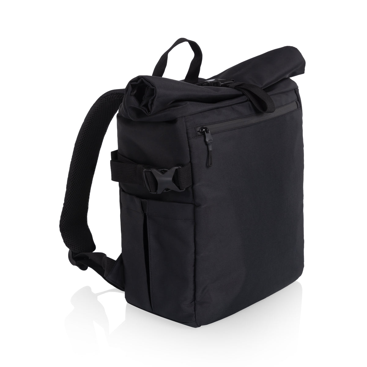 Tarana Roll-Top Insulated Backpack - Carbon Black