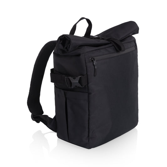 Tarana Roll-Top Insulated Backpack - Carbon Black