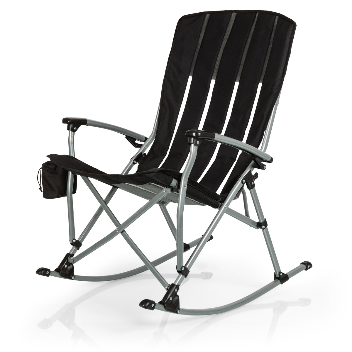 Foldable Rocking Camp Chair with Carrying Bag by Oniva - Black