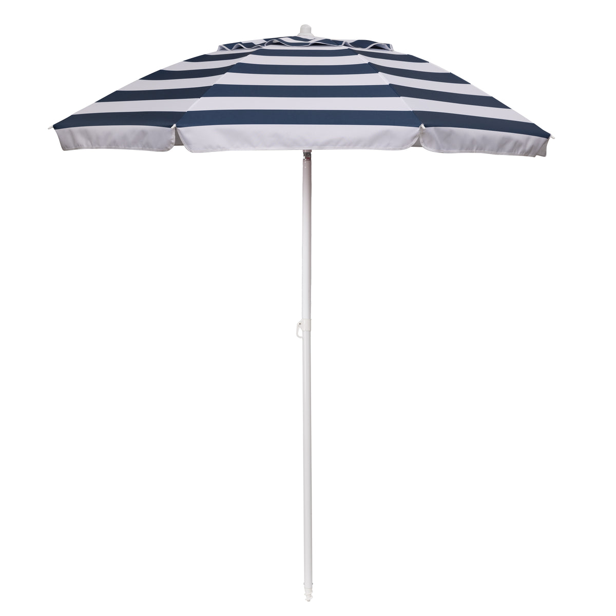 5.5 Ft. Portable Beach Umbrella - Blue & White Stripe