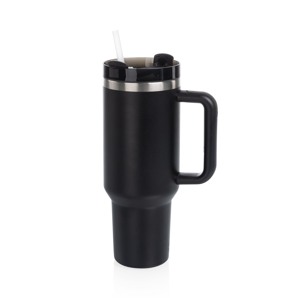 40 oz Double-Wall Stainless Steel Travel Mug - Black