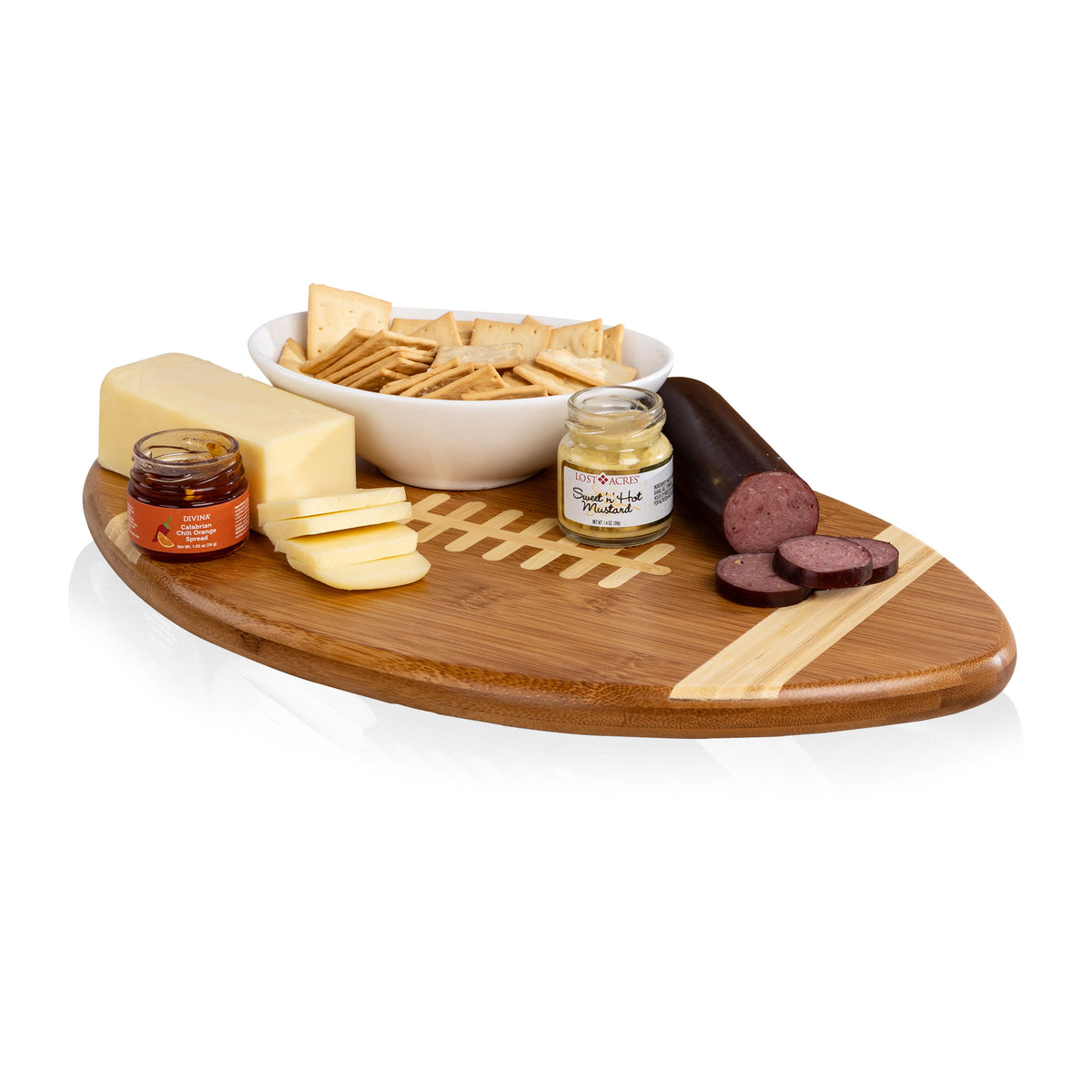 Touchdown Cutting Board with Gourmet Gift Pack