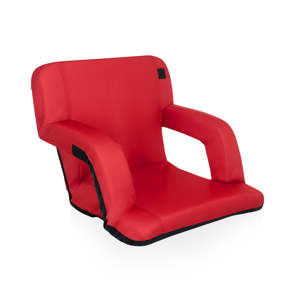 Ventura Portable Reclining Stadium Seat with Backpack Straps - Red