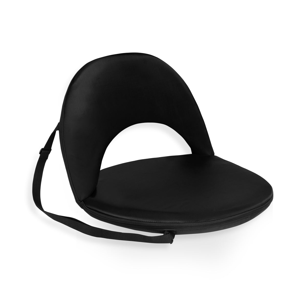 Portable Reclining Stadium Seat with 6 Adjustable Positions by Oniva - Black