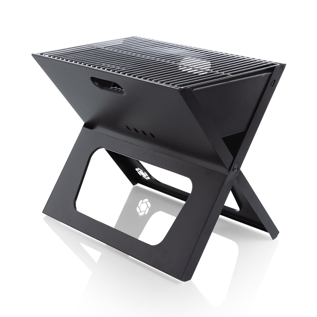 X-Grill 2.0 Portable Charcoal BBQ Grill with Iron Construction & Carrying Tote