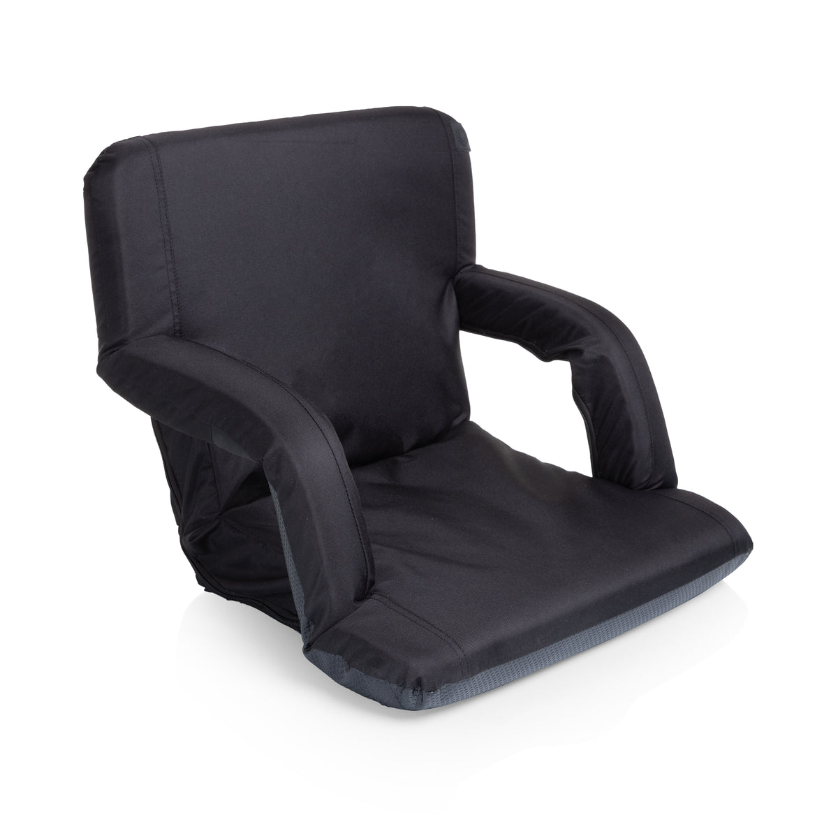 Ventura Portable Reclining Stadium Seat with Backpack Straps - Black