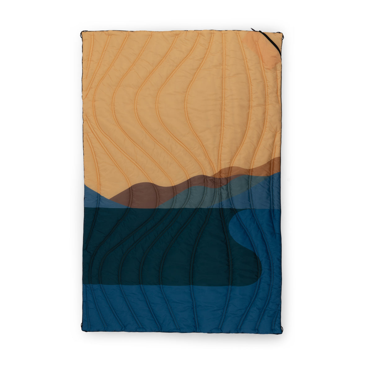 The Aura Outdoor Puffer Blanket | Packable Warmth for Every Adventure - Sunrise Mountain