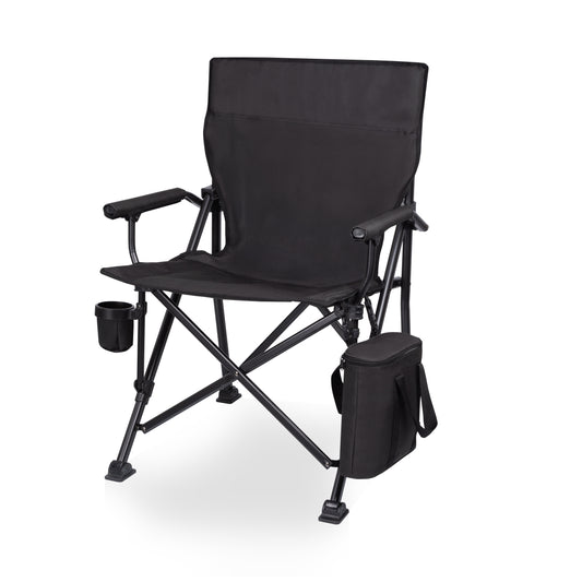 Outlander XL Heavy-Duty Camping Chair with Built-In Cooler, 400 lb Capacity - Black