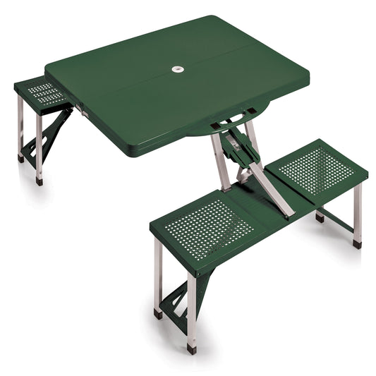 Picnic Table Portable Folding Table with Seats - Hunter Green
