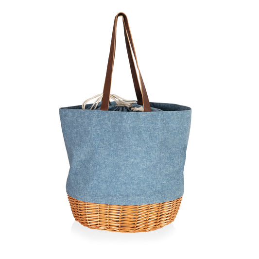 Coronado Canvas and Willow Basket Tote