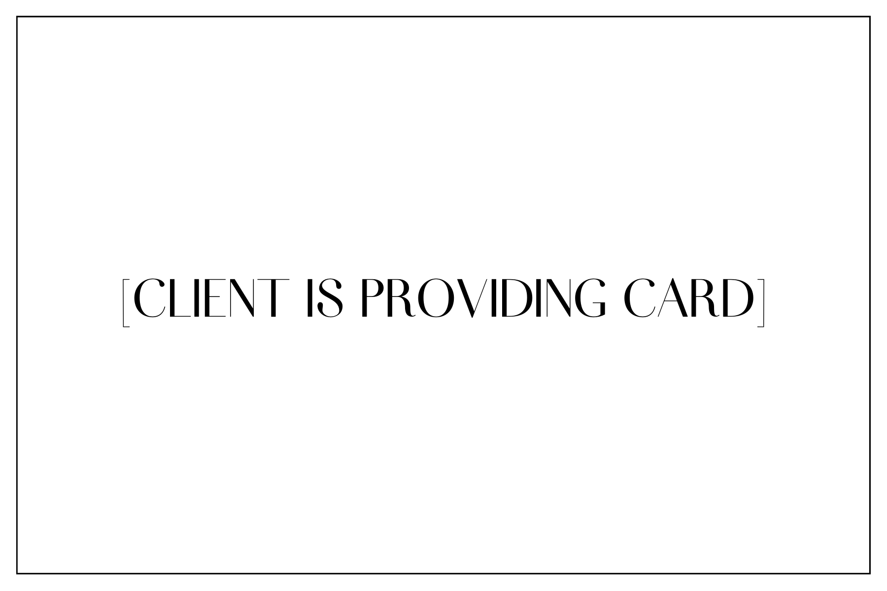 Client Card - Jocelyn & Co. Drop Ship