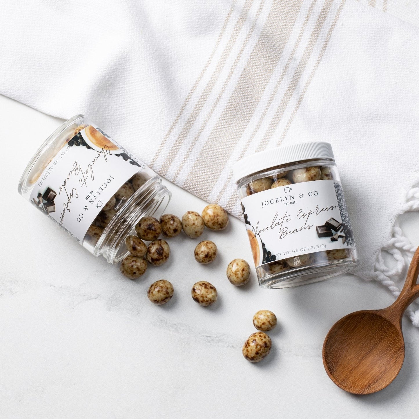 Espresso Beans Jar (Available October - May) - Jocelyn & Co. Drop Ship